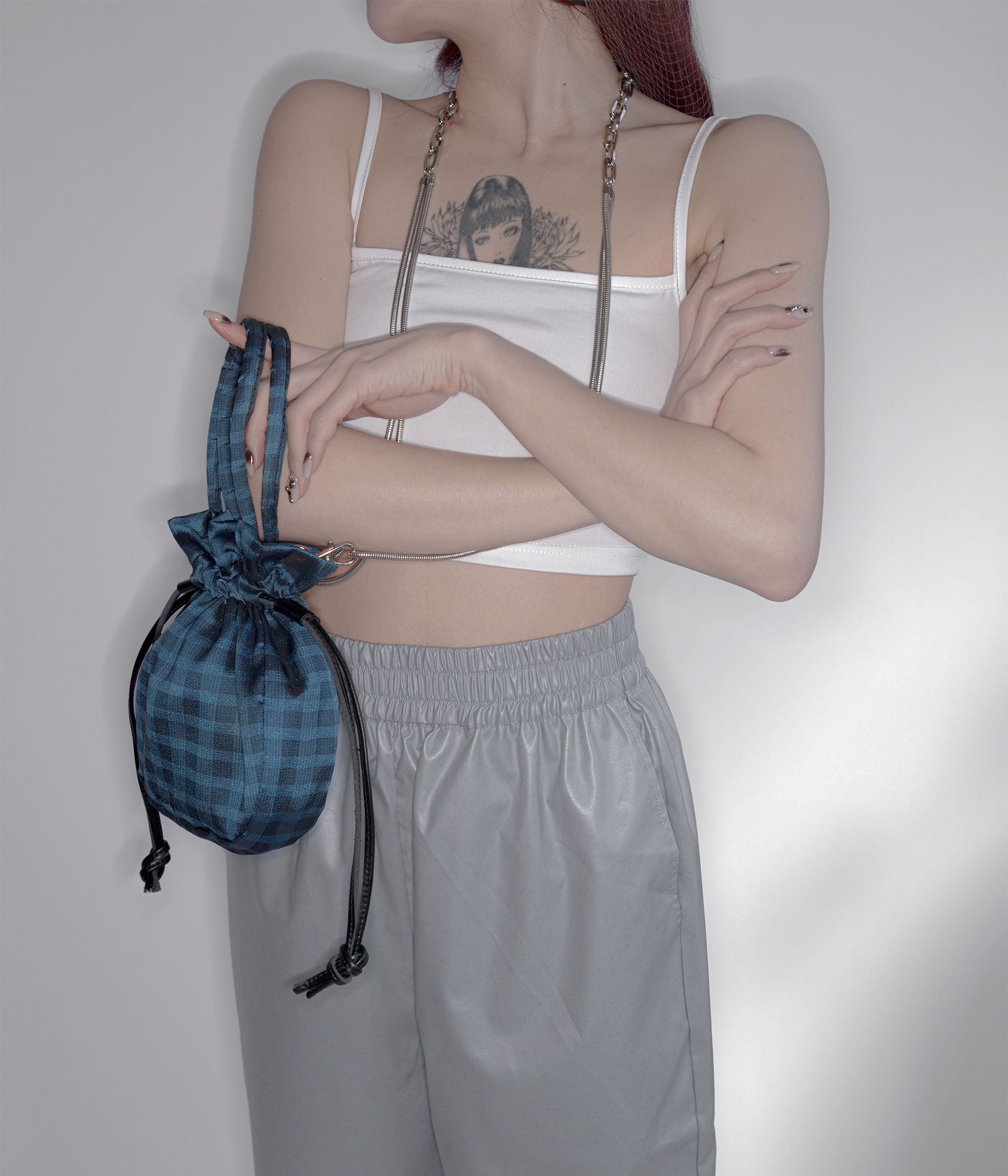 AIRY PURSE HANDLE NISHIJIN 詳細画像 BLUE 5